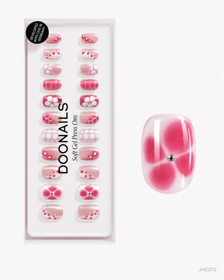 Rosa bubbelmix – kort rund – förpackning – JHC210