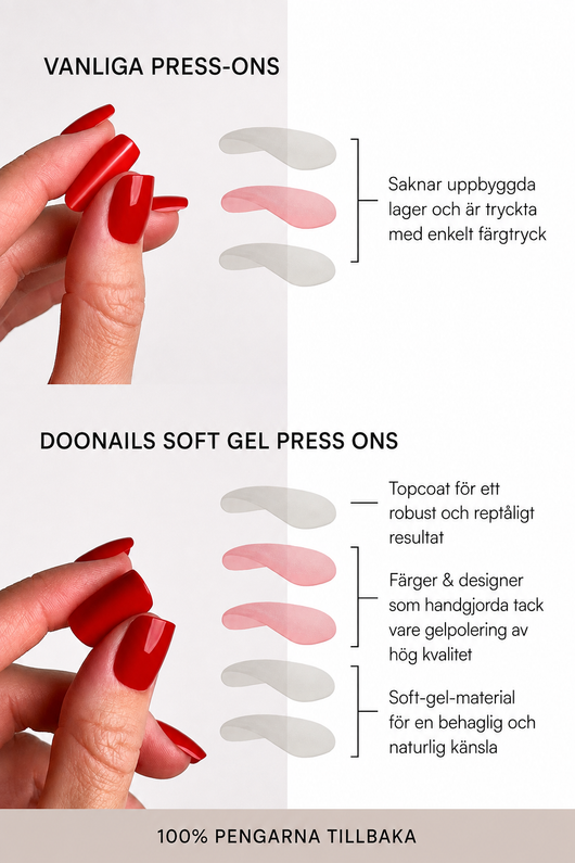 Doonails Press Ons Vergleich Herkoemmliche Press Ons