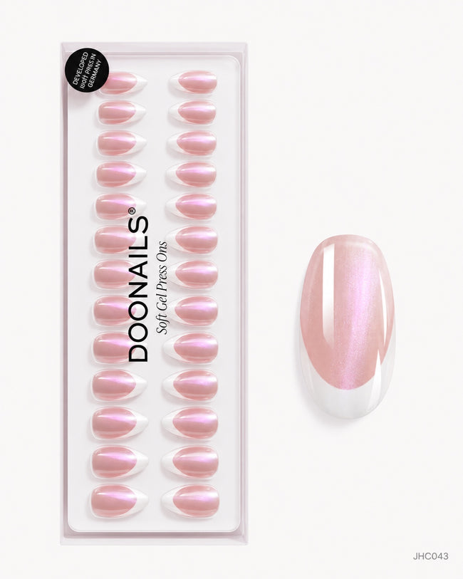 Pärlemorrosa fransk – mellan mandel – förpackning – JHC043