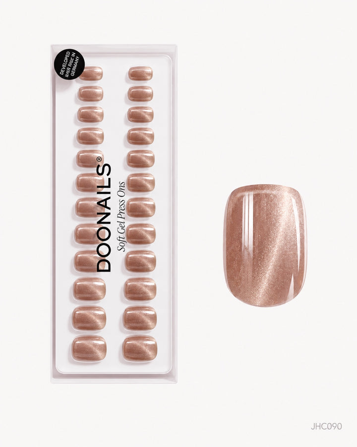 Roséguldskimmer – mellan fyrkantig – förpackning – JHC090