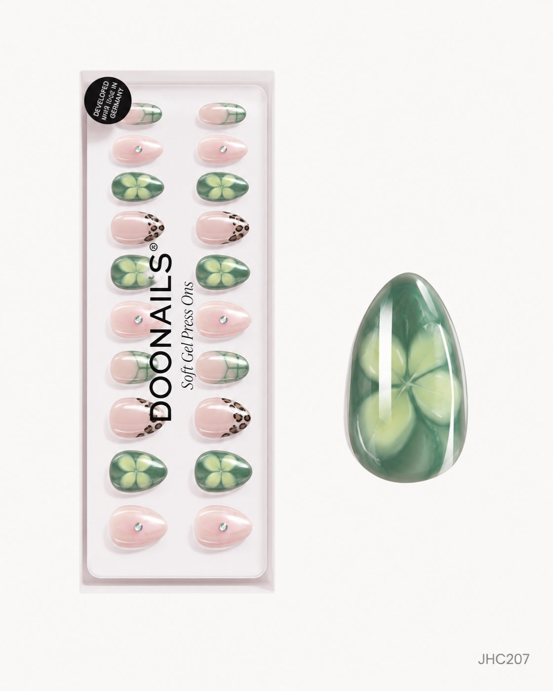Grön pastellmix – mellan mandel – förpackning – JHC207