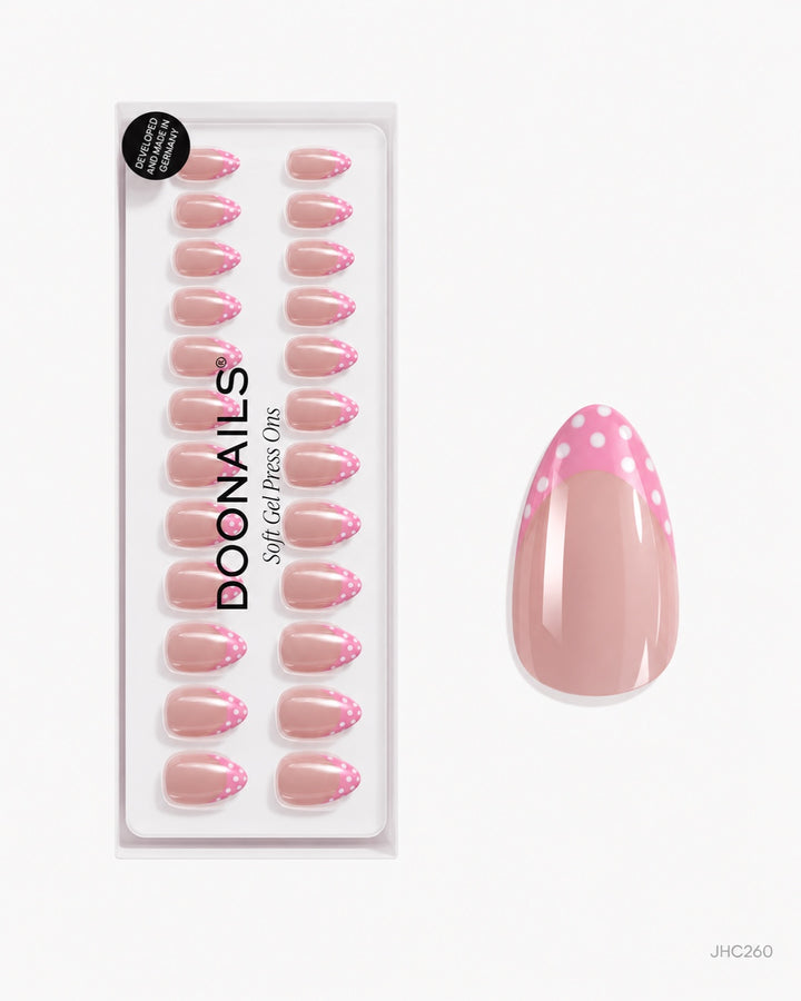 Rosa prickig fransk – mellan mandel – förpackning – JHC260