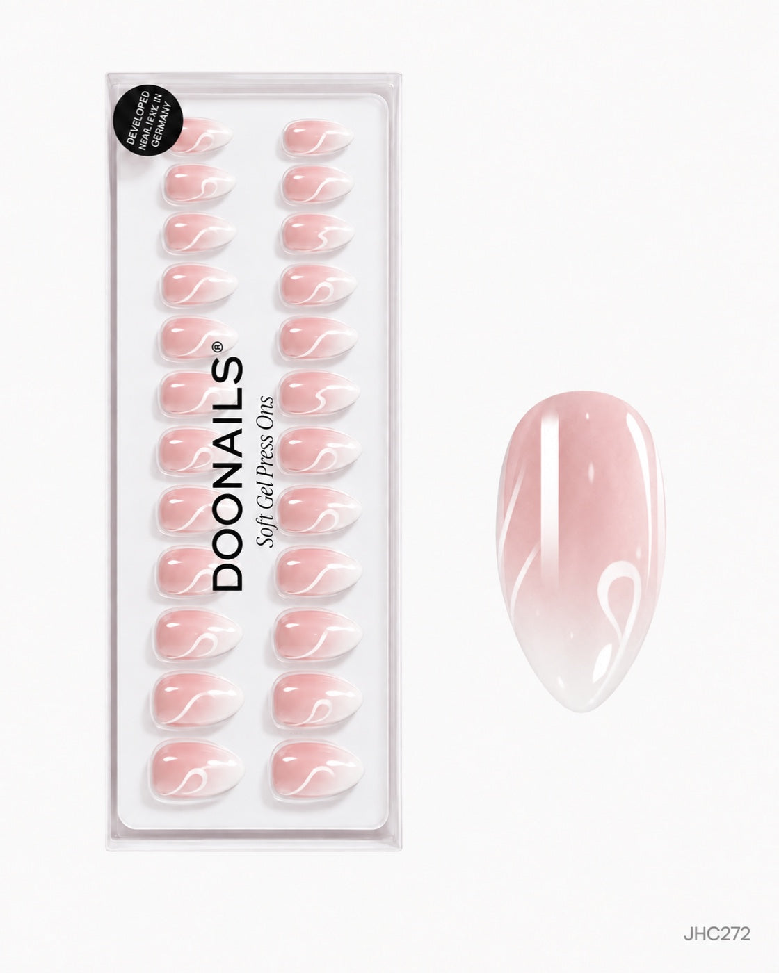 Mjölkvit ombré – mellan mandel – förpackning – JHC272