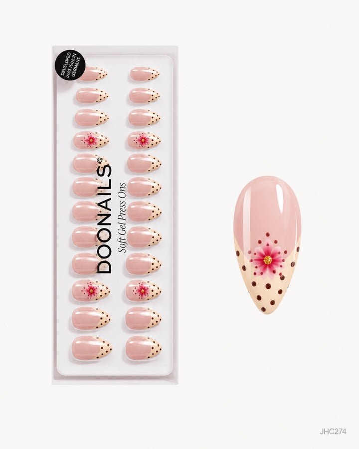 Vanilj & blommor – lång mandel – förpackning – JHC274