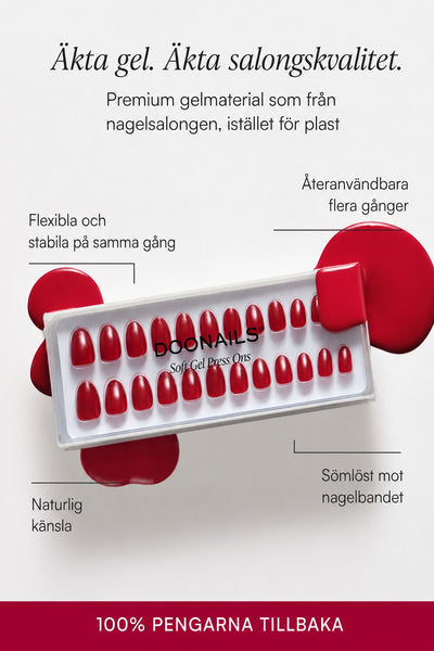 Äkta gel. Äkta salongskvalitet.