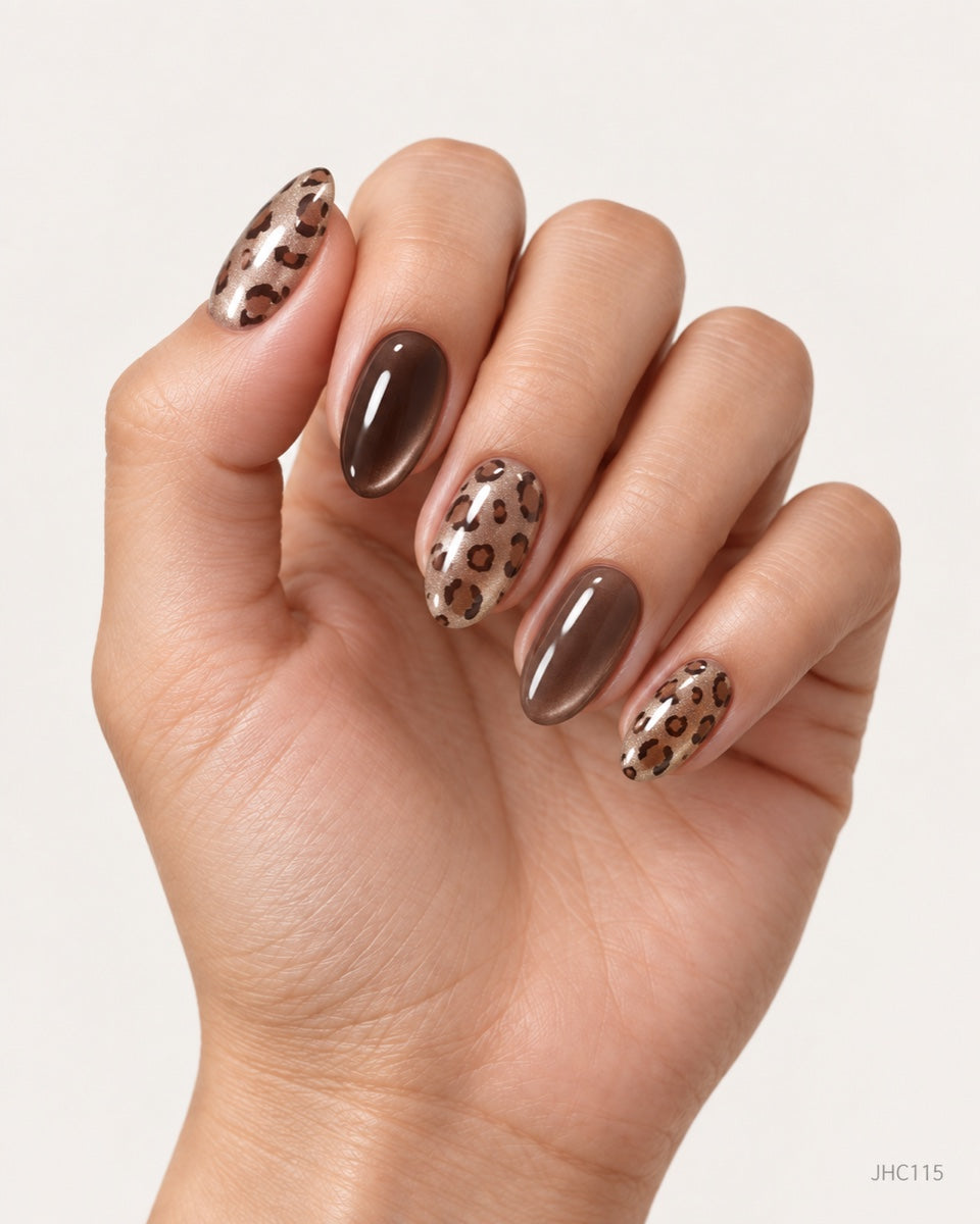 Brun leopard – mellan mandel – JHC115