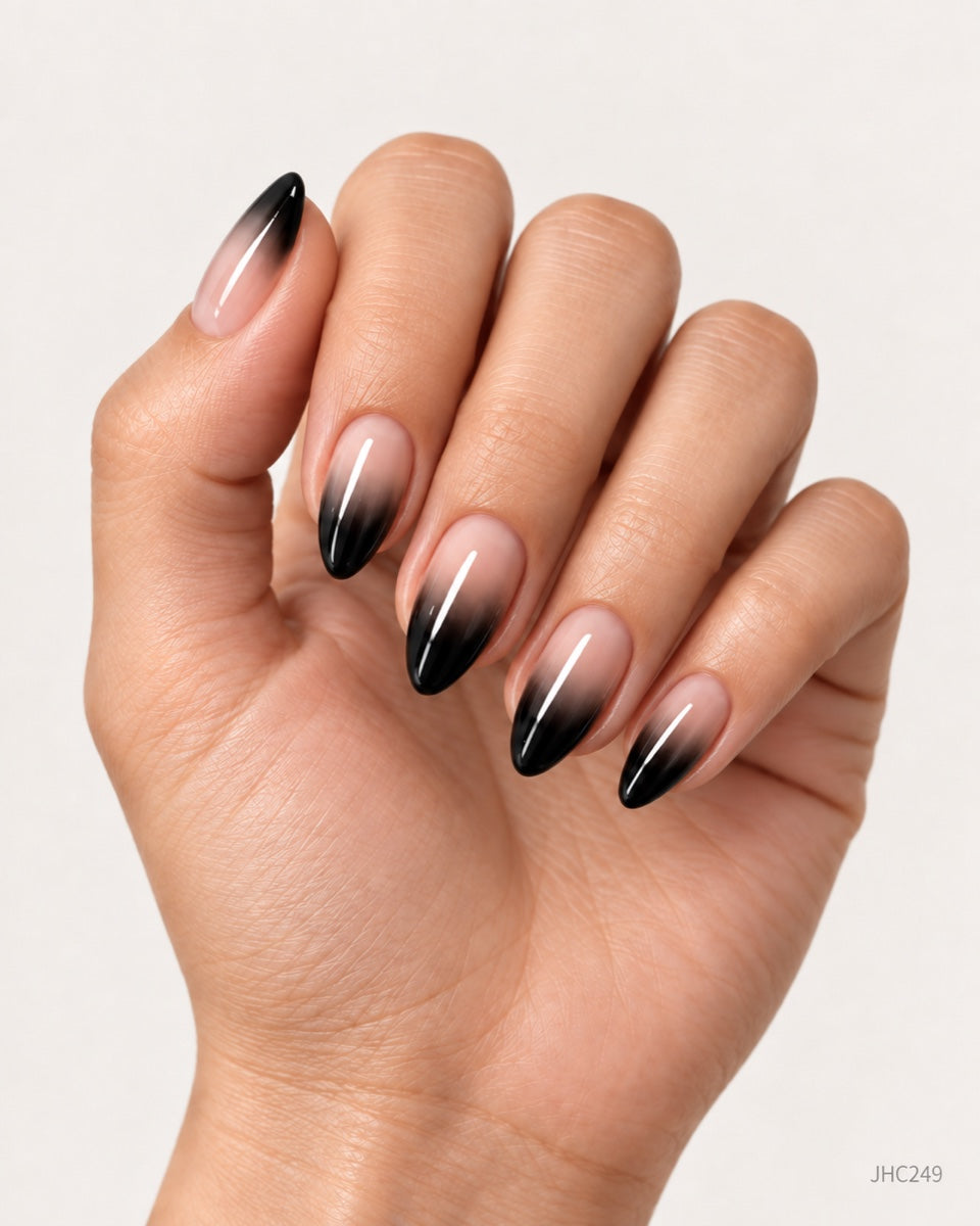 Svart ombré – mellan mandel – JHC249