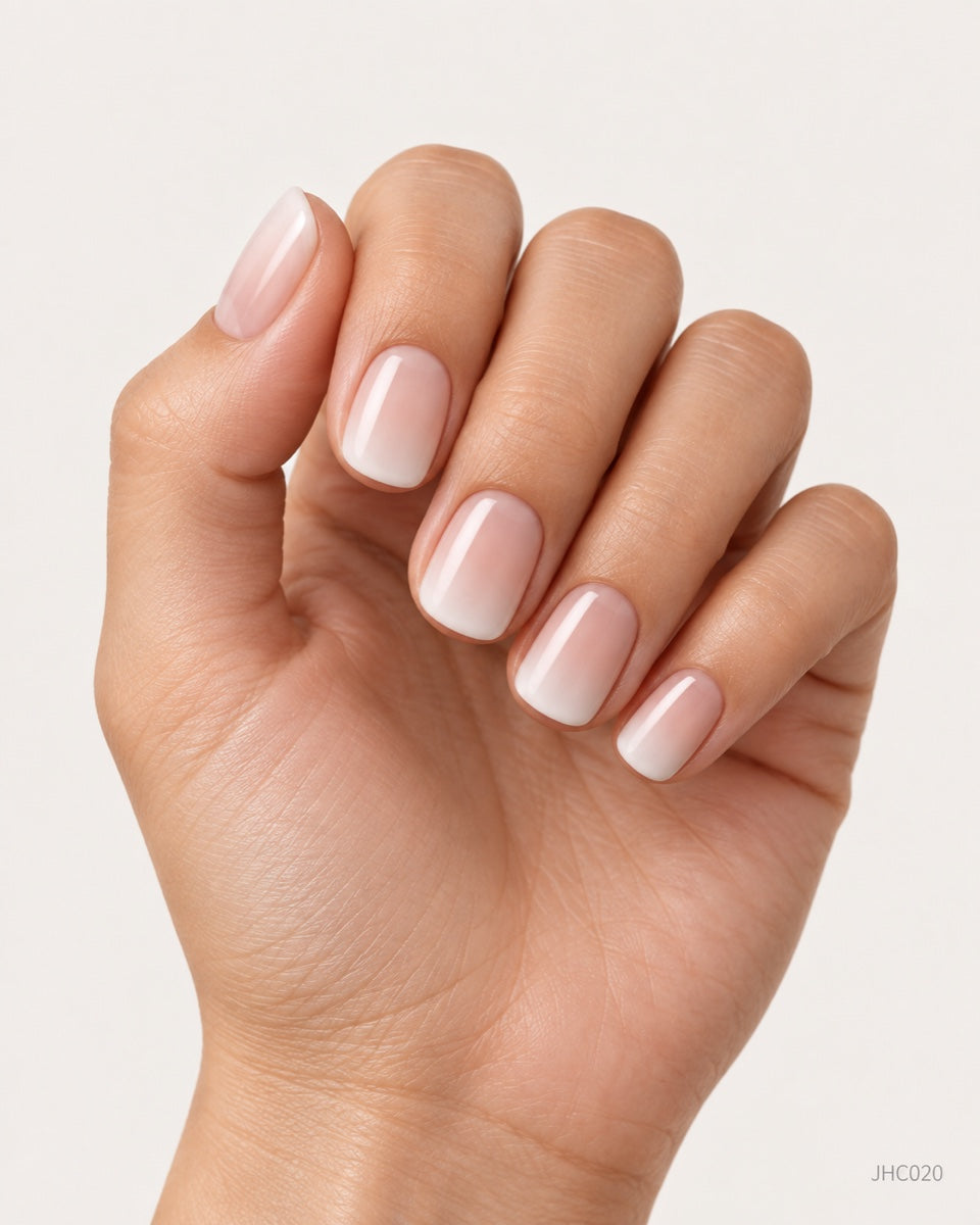 Nude ombré – Kort fyrkantig – JHC020