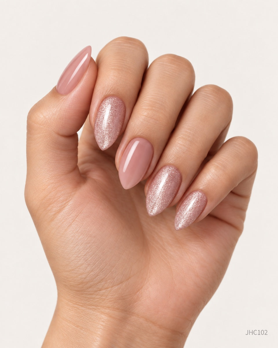 Roséglittermix – Mellan mandel – JHC102